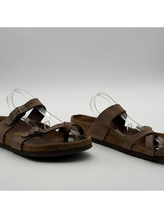 BIRKENSTOCK Mayari Sandals Womens Mens‎ 41 Brown Leather Buckle Comfort Footbed main image 4